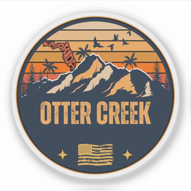 Pegatina Otter Creek, Florida  (Anverso)