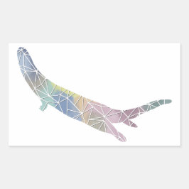 Pegatina Otter del río Mosaic de papel
