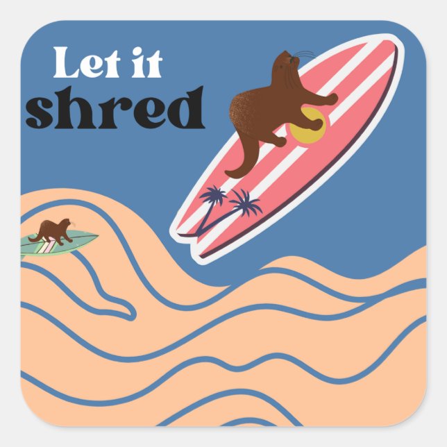 Pegatina Otter Shred (Anverso)