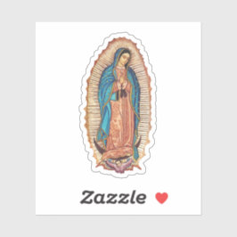 Pegatina Our Lady of Guadalupe Miraculous Tilma Fine Art