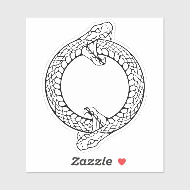 Pegatina Ouroboros (Hoja)