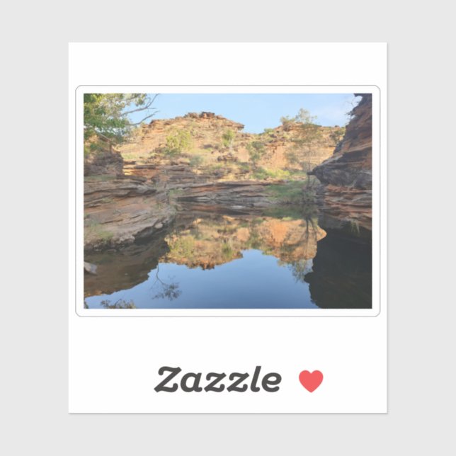 Pegatina Outback Rock Pool (Hoja)