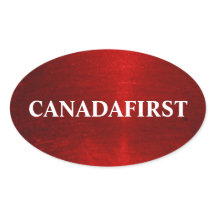 PEGATINA Oval CANADAFIRST