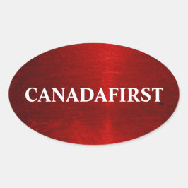 PEGATINA Oval CANADAFIRST