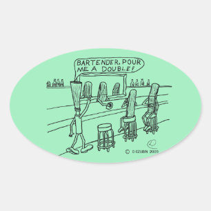 Pegatina Oval De Bar Reed