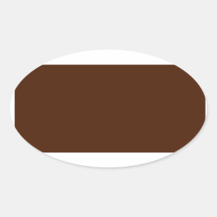 Pegatina Oval de Brown