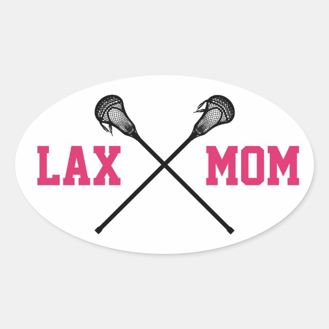 Pegatina Oval de CKL "Lax Mom" (Anverso)