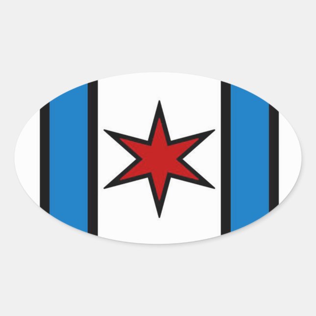 Pegatina oval de escudo moderno (Anverso)