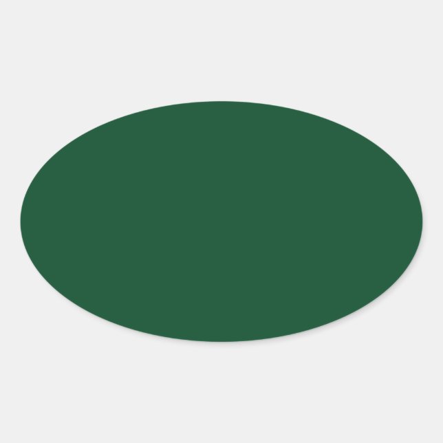 Pegatina Oval de Forest Green (Anverso)