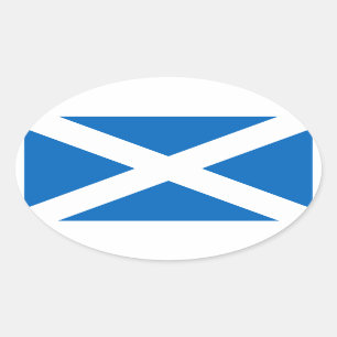 Pegatina Oval de la bandera escocesa
