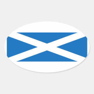 Pegatina Oval de la bandera escocesa