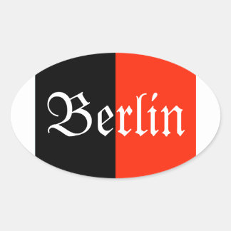 Pegatina Oval de la Medalla de Ocupación de Berlín