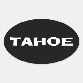 PEGATINA OVAL DE LAKE TAHOE