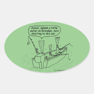 Pegatina Oval De Leces De Pesca