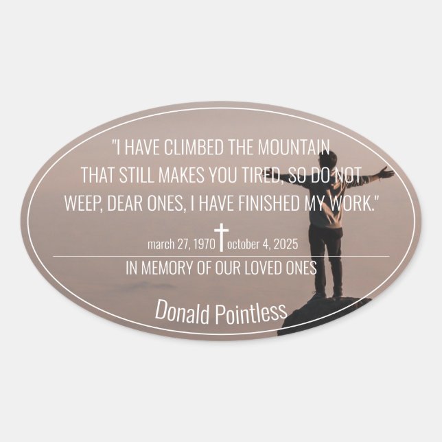 Pegatina oval de Lifeworks 002 (Anverso)