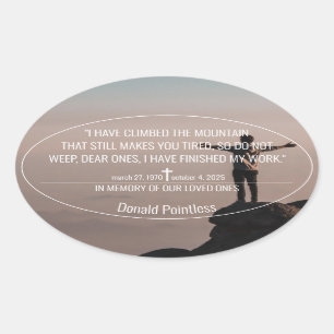 Pegatina oval de Lifeworks 002