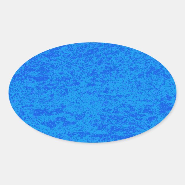 Pegatina Oval de Marble Azul (Anverso)