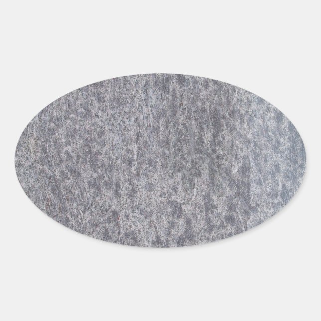 Pegatina Oval de Mármol Negro (Anverso)
