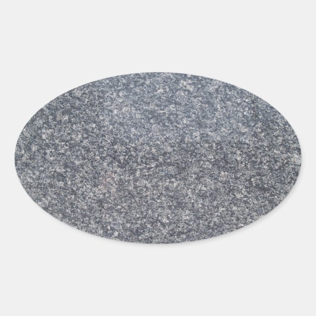 Pegatina Oval de Mármol Negro (Anverso)