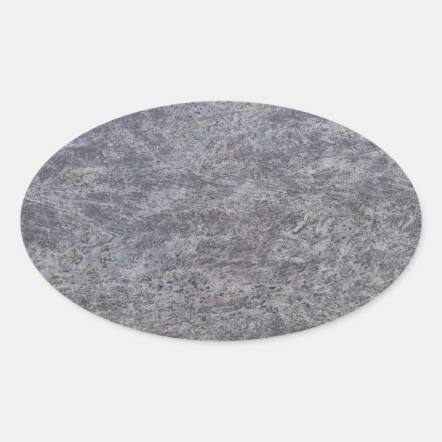 Pegatina Oval de Mármol Negro (Anverso)
