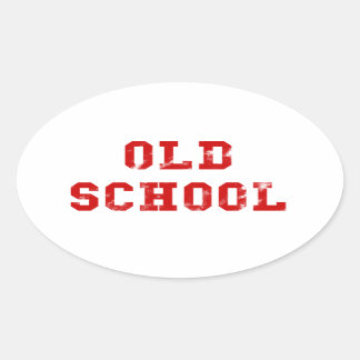 Pegatina Oval de Old School | Regalos de Oldskool