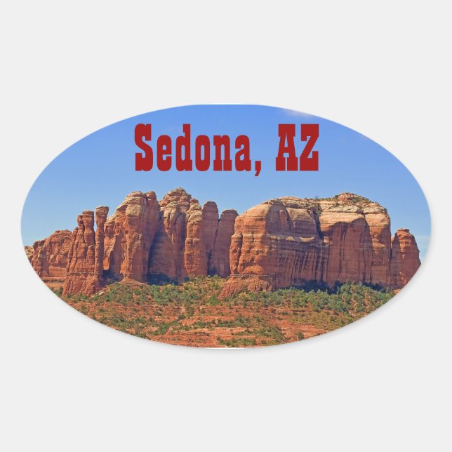 Pegatina Oval de Rock Catedral (Anverso)