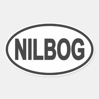 Pegatina oval en euros de NILBOG