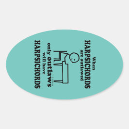 Pegatina Oval fuera de la ley