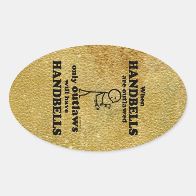 Pegatina Oval fuera de la ley (Anverso)