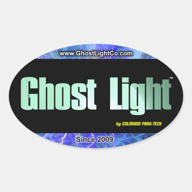 Pegatina Oval Ghost Light™ #2 (Anverso)