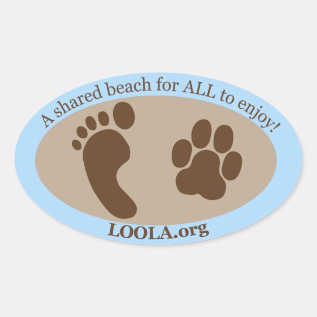 Pegatina Oval: LOOLAorg (Anverso)