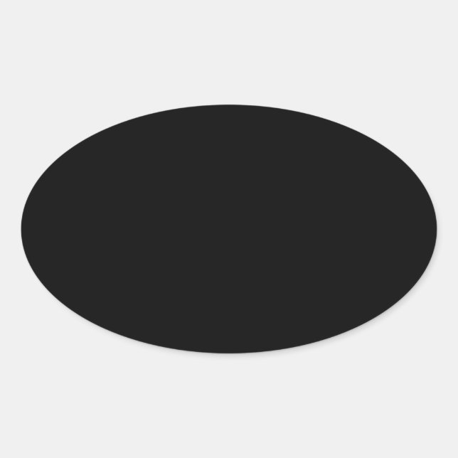 Pegatina Oval negro (Anverso)