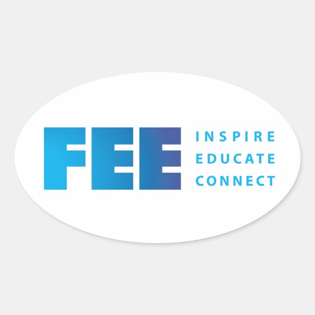 Pegatina Oval - Personalizado (Anverso)