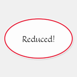 Pegatina Oval reducido