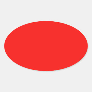 Pegatina Oval Rojo