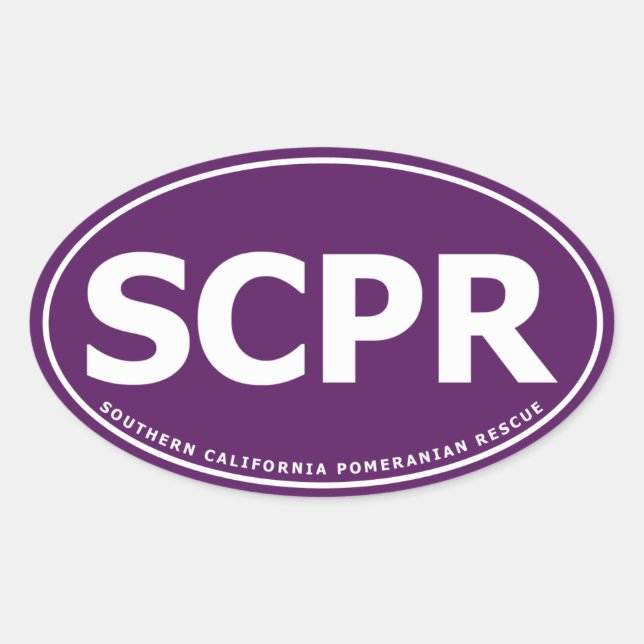 Pegatina Oval - SCPR (Anverso)