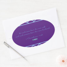 Pegatina Oval (Triángulos Púrpura) RFPMDesigns ©️ 