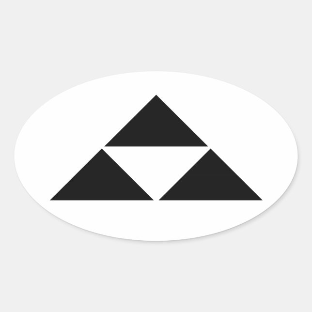 PEGATINA OVALADA 北条鱗 (Anverso)