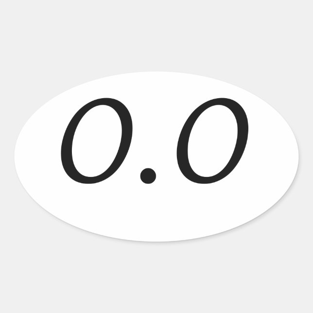 PEGATINA OVALADA 0.0 (Anverso)