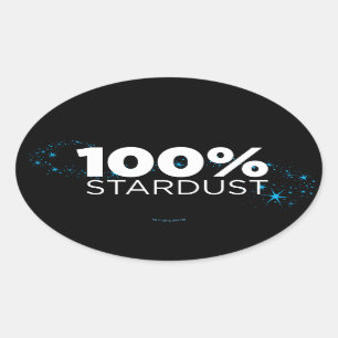 Pegatina Ovalada 100% Stardust