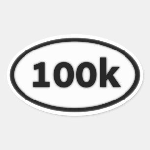 Pegatina Ovalada 100k
