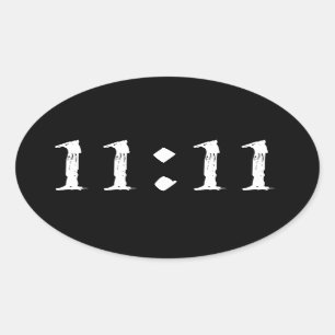 PEGATINA OVALADA 11:11