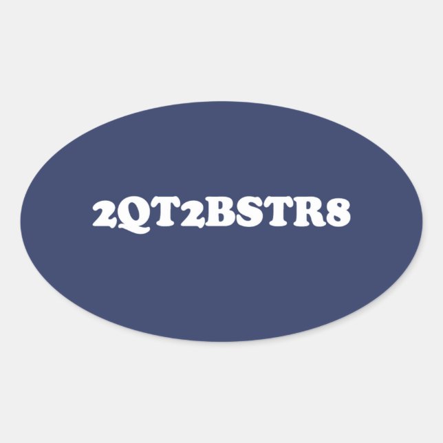 PEGATINA OVALADA 2QT2BSTR8 (Anverso)