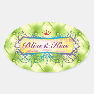 Pegatina Ovalada 311 Tropical Bliss Lime Tuft