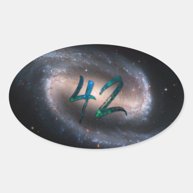 PEGATINA OVALADA 42 - NGC 1300 (Anverso)