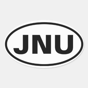 Pegatina Ovalada 4 de junio, Alaska "JNU"