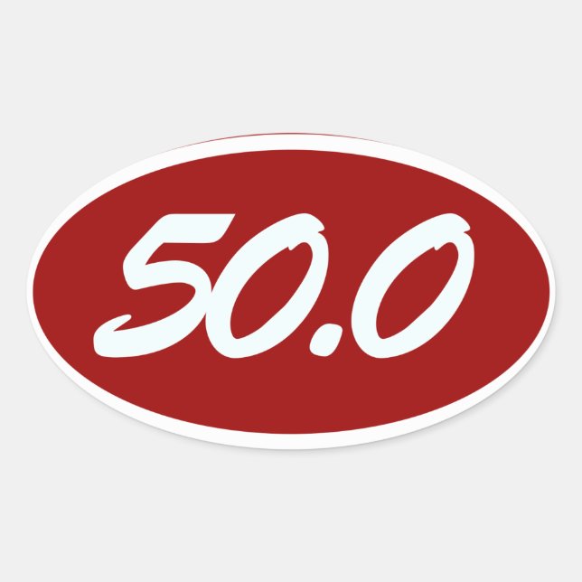 PEGATINA OVALADA 50.0 (Anverso)
