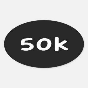 Pegatina Ovalada 50k