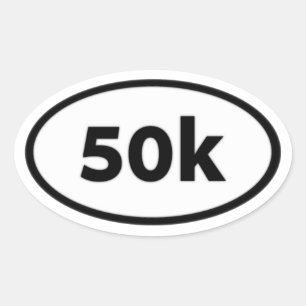 Pegatina Ovalada 50k