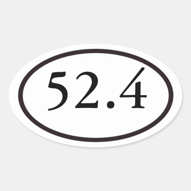 PEGATINA OVALADA 52.4 (Anverso)